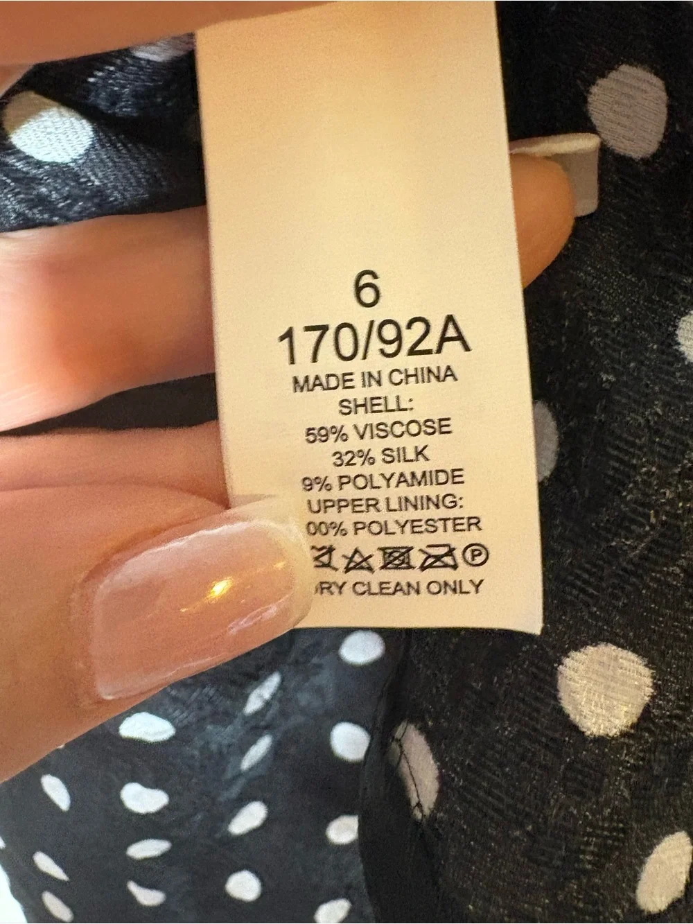 {EUC} Kate Spade Harmony Dot Cloqué Top Size 6 Black
